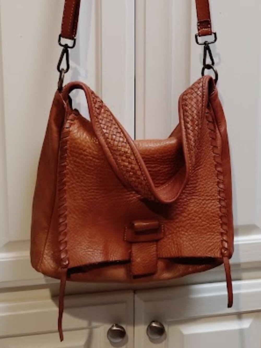 Tulipani Leather Bag Made in Italy